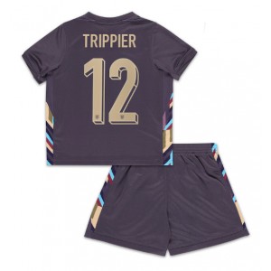 Fotbalové Dres Anglie Kieran Trippier #12 Dětské Venkovní Oblečení ME 2024 Krátký Rukáv (+ trenýrky)